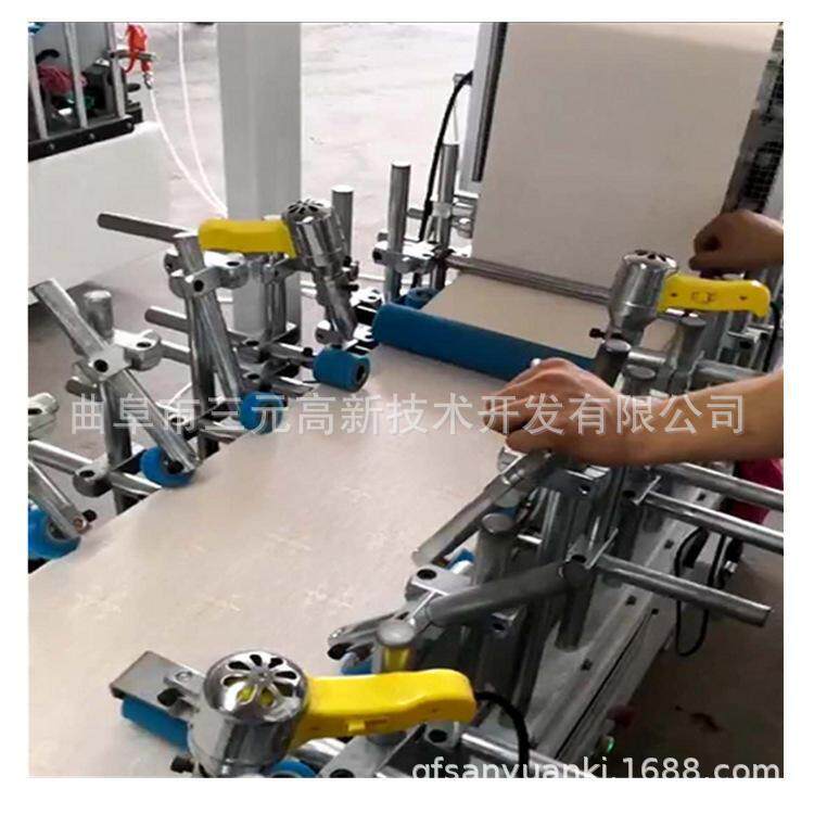 门套线门框包覆机 踢脚线条包覆机 pvc护角网格布滚胶包覆机