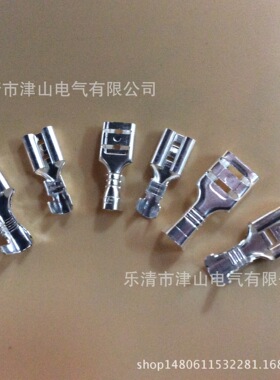 厂家批发 187直插端子 4.8插簧 DJ622-D4.8A冷压端子裸插簧