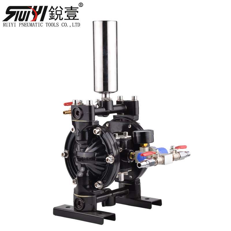 锐壹2510A气动3分口耐酸碱隔膜泵油漆喷涂工具喷漆泵浦