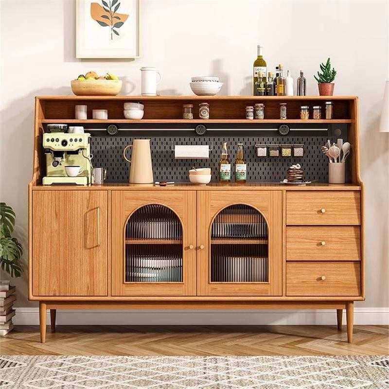 日式实木餐边柜北欧樱桃木茶水柜多功能储物柜客厅黑胡桃木收纳柜,基础建材,亚克力板,淘宝优惠券,粉丝福利购,淘宝优惠卷