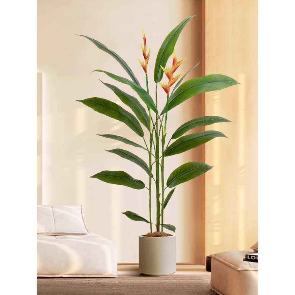 绿植天堂鸟室内客厅装饰吉祥鸟落地盆栽轻奢仿生假植物树,电子元器件市场,其它元器件,淘宝优惠券,粉丝福利购,淘宝优惠卷