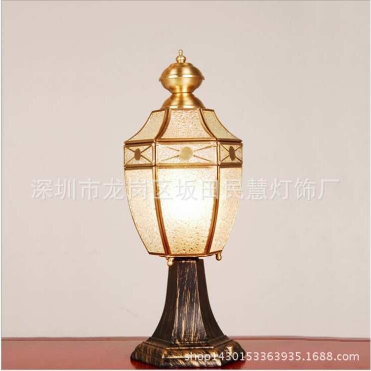 家装灯具特惠欧式庭院灯 玻璃别墅 欧式庭院灯