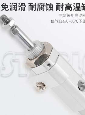 SCM型高速气缸RHCL RHCB20 25 32 40 50 63 80 100-250-300-400/F