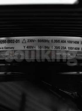 原装ebmpapst S2D250-BI02-01 230/400V 100/140W外转子轴流风机