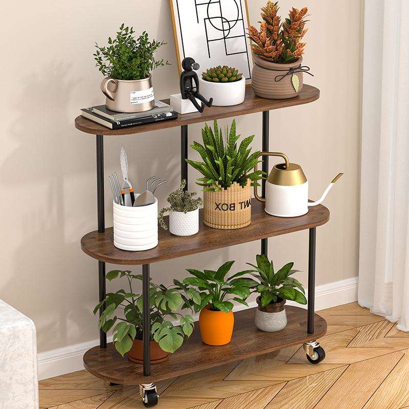 阳台花架子客厅多层可移动落地式盆栽架家用绿植花盆架收纳置物架