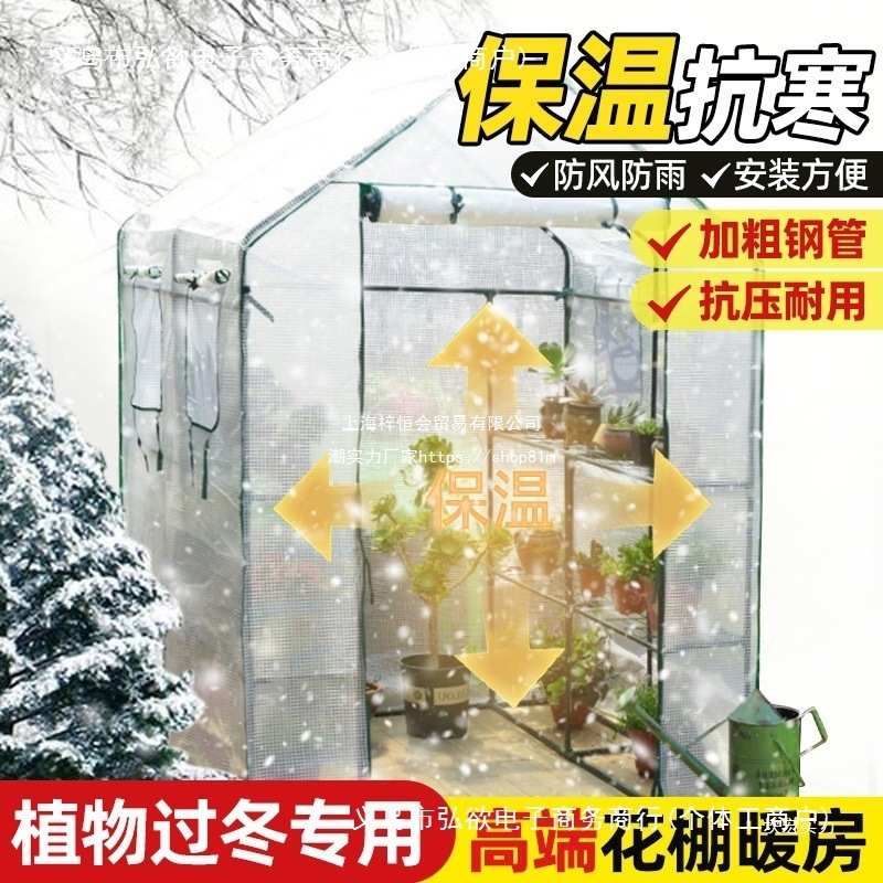 领沃蔬菜大棚骨架小型保温棚花棚暖房暖棚庭院阳台楼顶植物过冬季