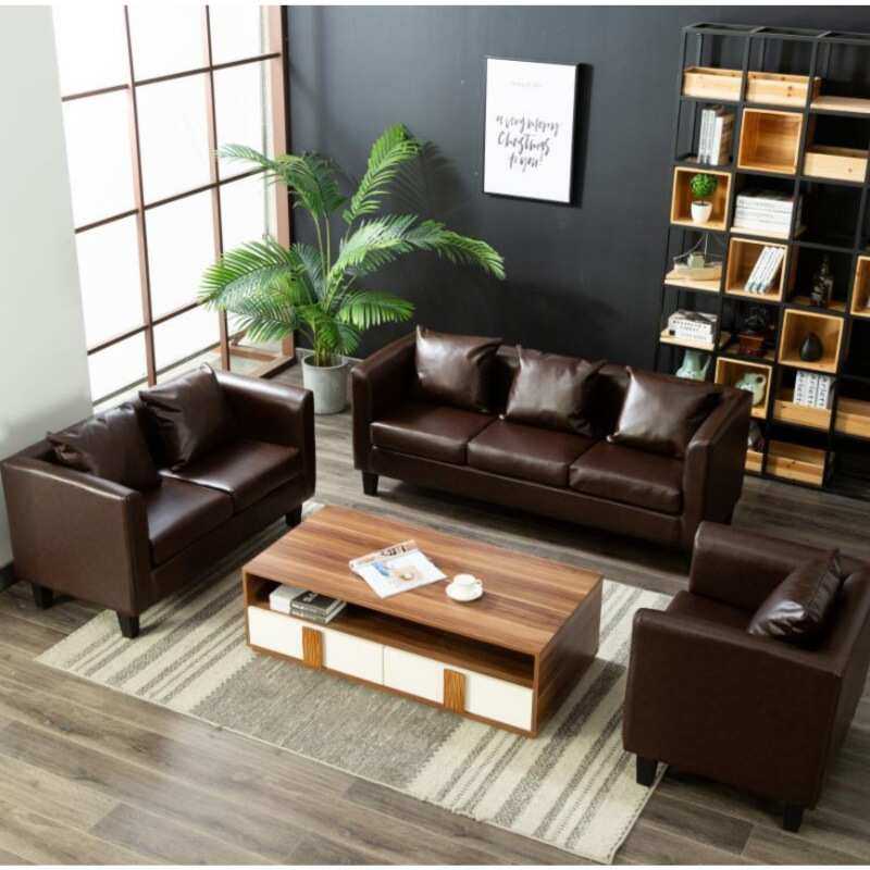 简约复古做旧皮双三位小户型酒吧卡座沙发咖啡厅照相馆休闲椅组合,基础建材,亚克力板,淘宝优惠券,粉丝福利购,淘宝优惠卷