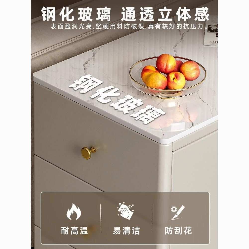 沙发边柜侧边柜轻奢边几茶几客厅家用简约现代移动茶桌茶台茶水柜