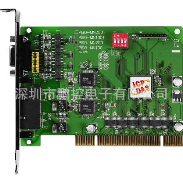 PISO-MN200 泓格PCI总线，双线Motionnet的Master卡带RJ-45连接器
