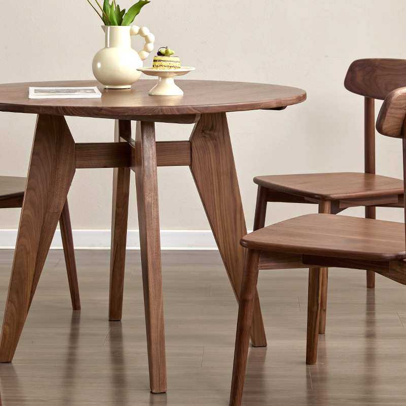 北欧实木餐桌餐厅圆形餐桌椅组合小户型家用饭店圆桌洽谈桌小茶几,基础建材,亚克力板,淘宝优惠券,粉丝福利购,淘宝优惠卷
