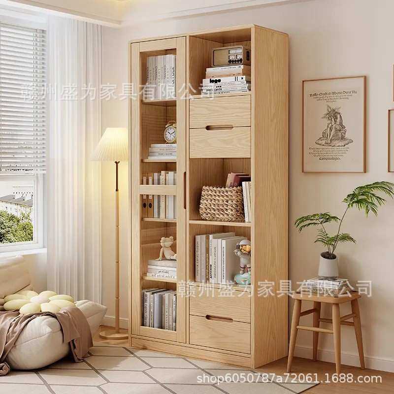 实木书柜落地置物架儿童阅读收纳架客厅多层书架家用靠墙储物柜子,模玩/动漫/周边/娃圈三坑/桌游,模型制作工具/辅料耗材,淘宝优惠券,粉丝福利购,淘宝优惠卷