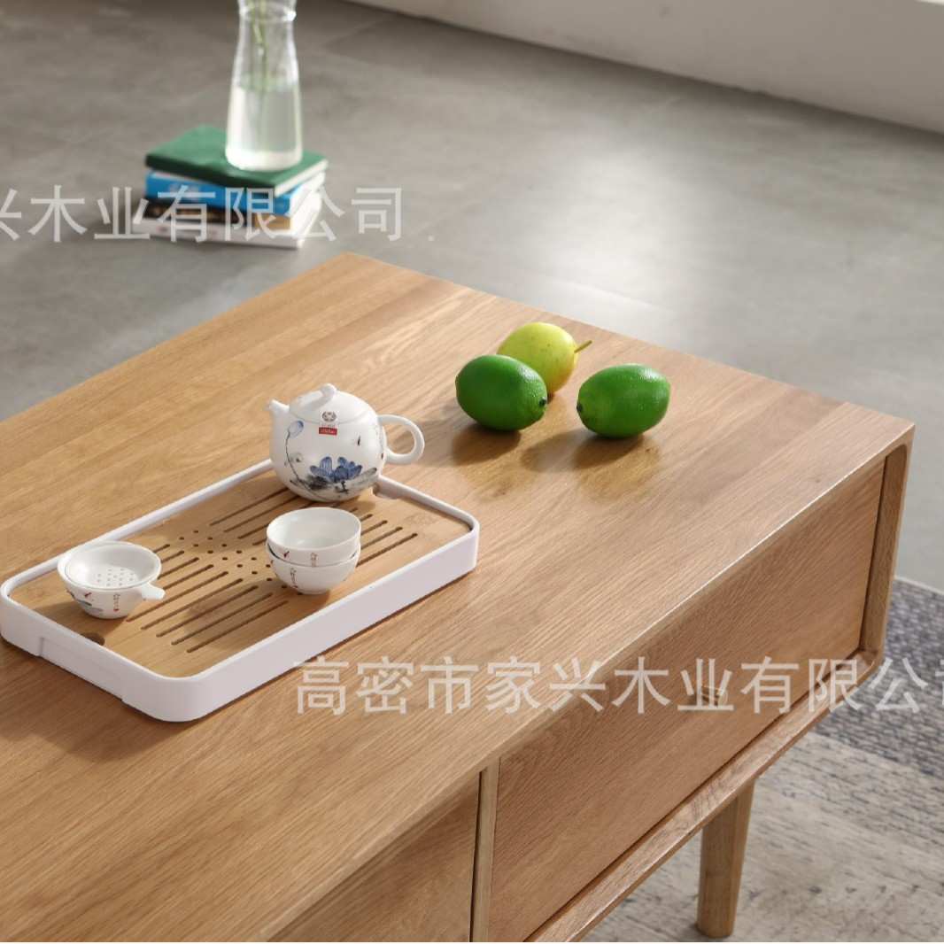 工厂生产白橡木云端茶几客厅小户型北欧田园现代支持一件代发