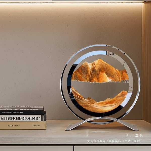 创意流沙画沙漏摆件家居桌面装饰轻奢客厅电视柜酒柜玄关展示柜无,基础建材,亚克力板,淘宝优惠券,粉丝福利购,淘宝优惠卷