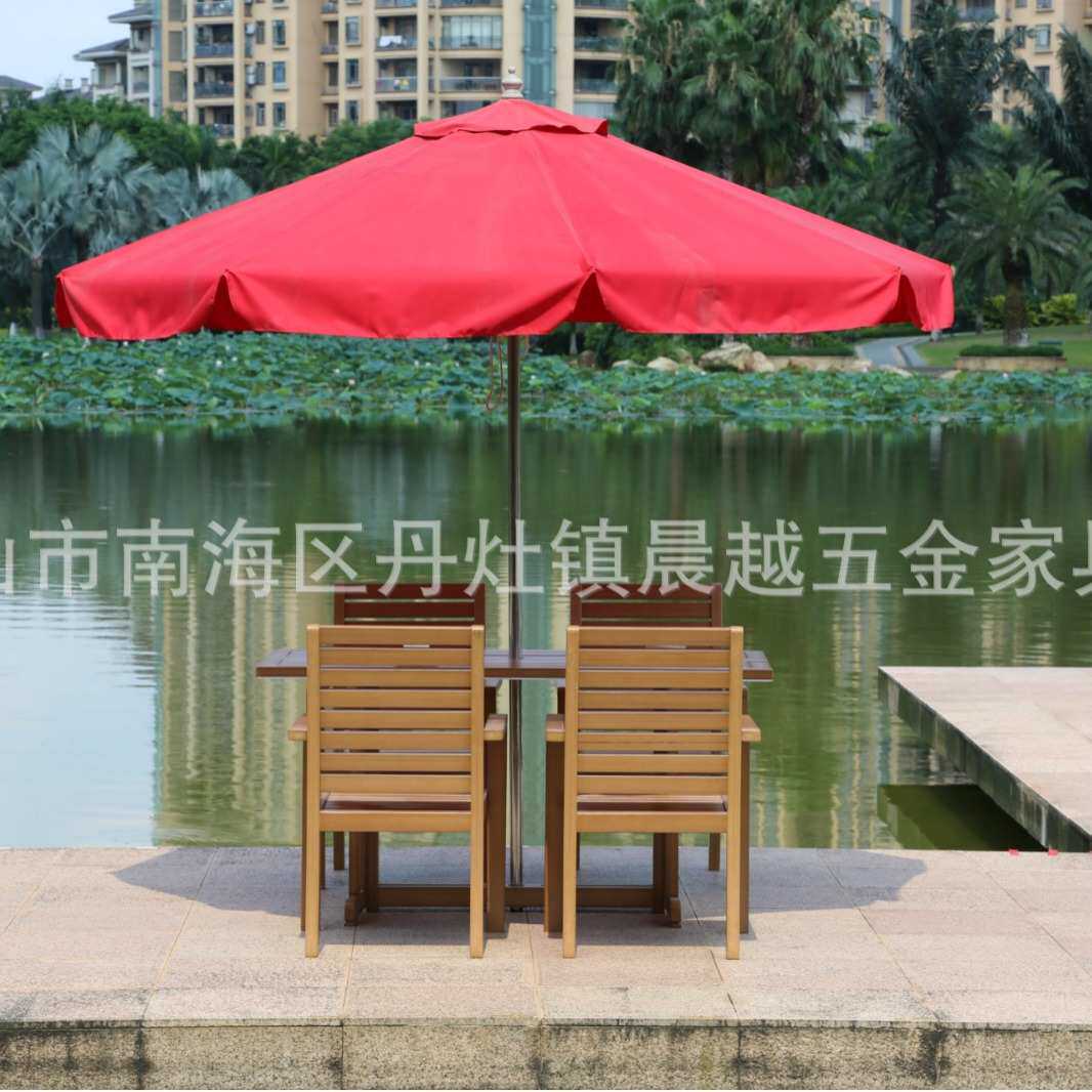 户外实木折叠桌椅五件套防腐木柚木桌椅阳台庭院咖啡厅休闲家具