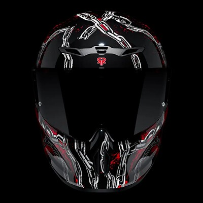 官方Ruroc鲁洛头盔EOX Iron Maiden铁娘子碳复合材料机车摩托罗宁