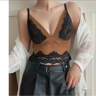 蕾丝美背吊带小背心女内搭美背51 2978