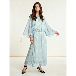 【欧宝莱尔】印花轻奢女装时尚抽绳套装306-S-26218-2