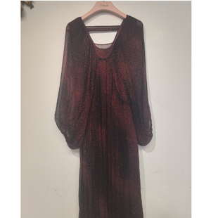 【欧宝莱尔】2025新款金丝跳线连衣裙6106-240