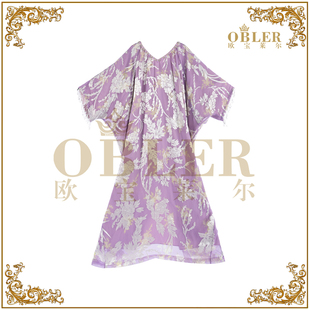 【欧宝莱尔】新款气质时尚轻奢女装连衣裙305-25489