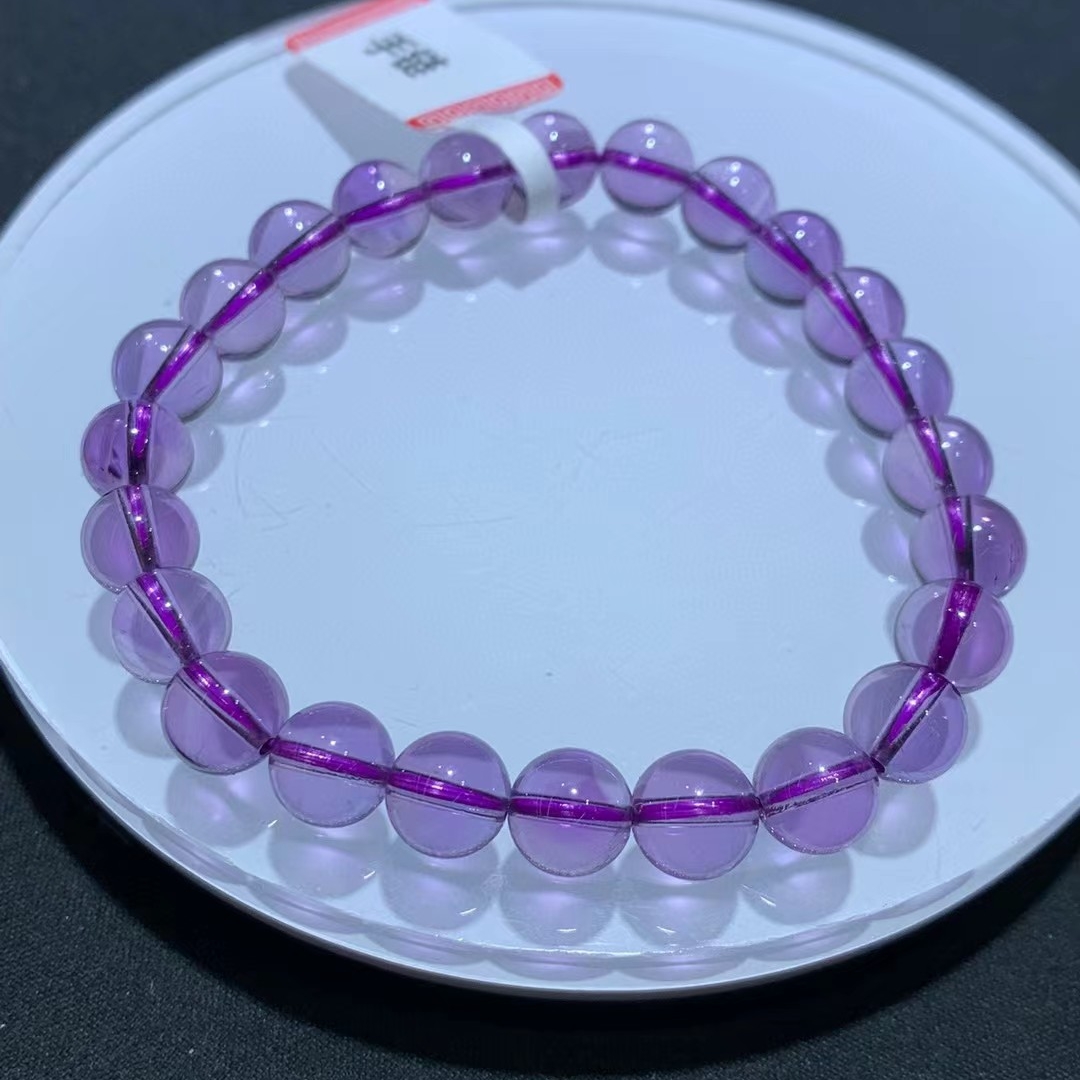 天然巴西紫水晶招财转运手串