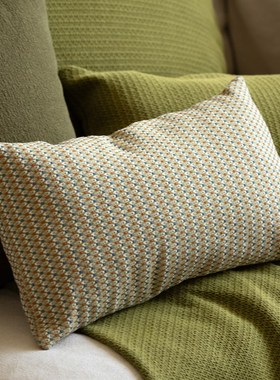 春树靠垫 Refresh芮夫 腰枕沙发床头柔软装饰护腰绿色靠垫