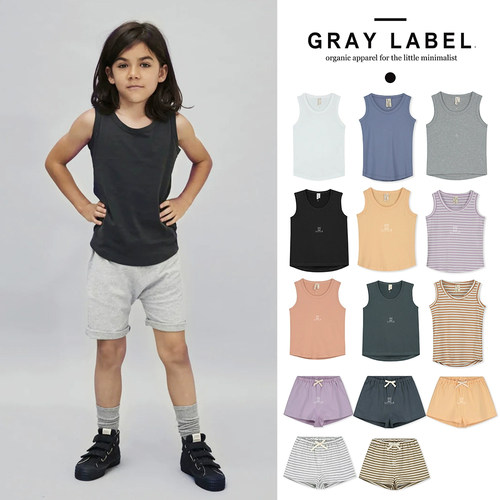 graylabel舒适无袖背心短裤