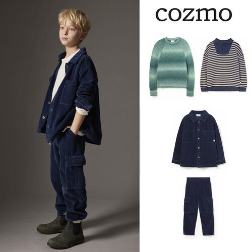 5Z西班牙COZMO FW25秋冬儿童男宝中性毛衣长裤外套