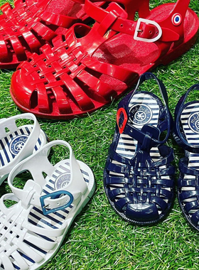 8Z 法国Meduse SS24儿童糖果色印花扎染果冻凉鞋亲子鞋