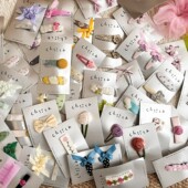 Chiica FW25儿童女宝原创设计手工可爱百搭发夹