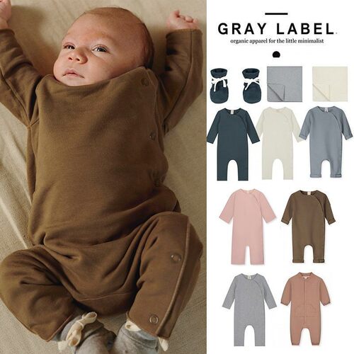 6Z  荷兰 gray label SS26宝宝小月龄连体衣脚套盖毯