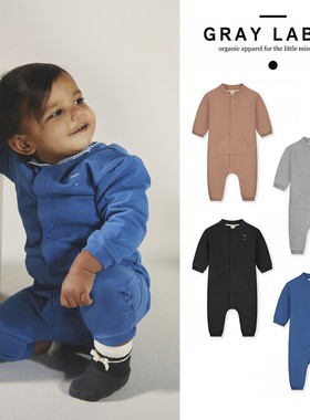 3件5折荷兰gray label FW24秋冬新生儿宝宝长袖连体衣