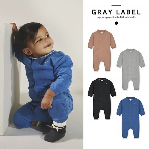 3件5折荷兰gray label FW24秋冬新生儿宝宝长袖连体衣