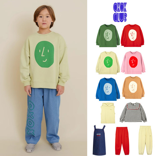 2Z清仓 现货 立陶宛OXOX CLUB FW24秋冬儿童卫衣背带裙卫裤
