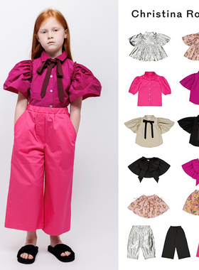 3件5折 Christina Rohde SS25春夏女宝小飞袖上衣半裙长裤