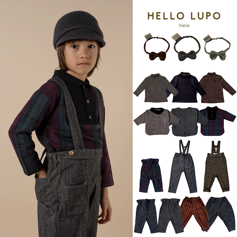 7Z 现货 意大利 hello lupo FW24 男童上衣背带裤长裤