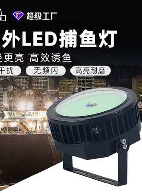 1000W渔船船用海钓夜钓灯引鱼诱鱼聚鱼鱿鱼灯大功率超亮led集鱼灯