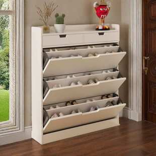 翻斗鞋柜家用门口省空间大容量多层鞋架子多功能收纳柜玄关柜