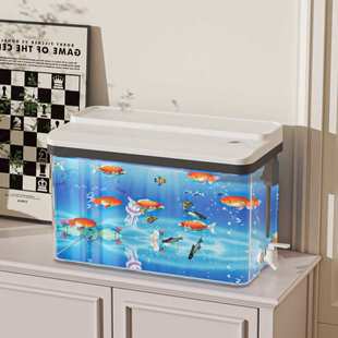 鱼缸过滤制氧自循环一体机2025新款家用客厅小型免换水生态水族箱