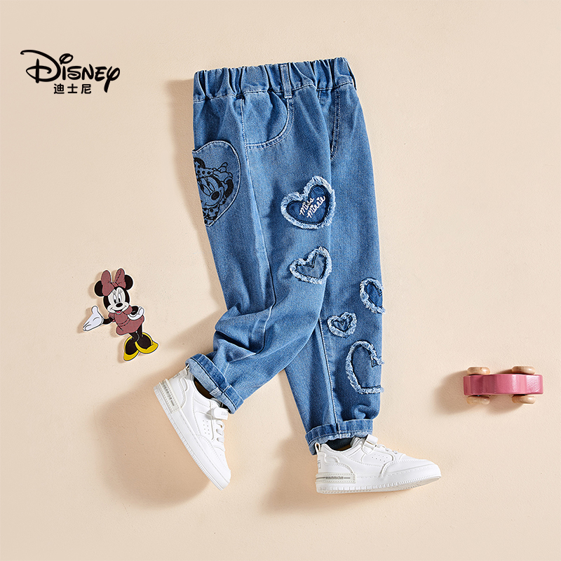 迪士尼女童牛仔裤2025春季新款