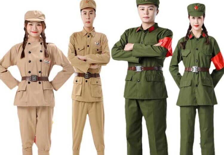 抗美援朝志愿军演出服表演服列宁服装4950军装红军衣服影视道具服