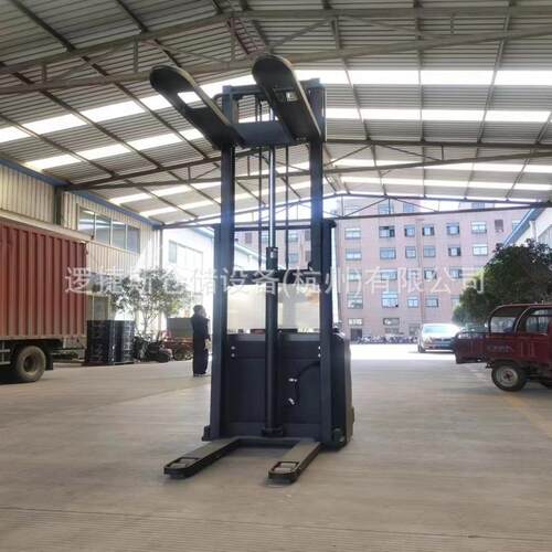 2吨站驾式全动托盘堆电高车 全自堆车托盘装卸动车垛QLT升高车