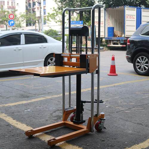 小型半电动运搬车便携车轻型电动堆叉高液688压行李升高工位车