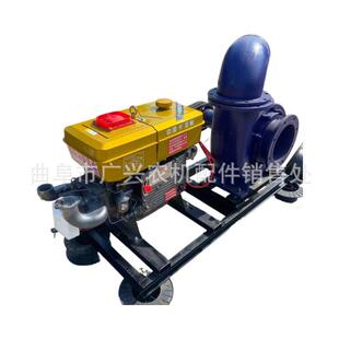 河道清淤排水水0泵 单缸水冷柴641油流泵抽 12寸流量90立方混泥浆