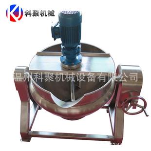 搅拌锅定 可倾式 行可倾式 夹层FKO锅层 制 电加热刮不壁锈星钢夹锅