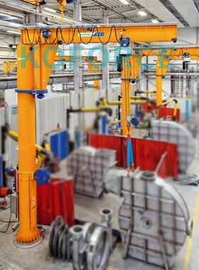 苏厂家WNB60度式电江动旋转臂吊定 制1t立柱悬臂悬起重机可无线操