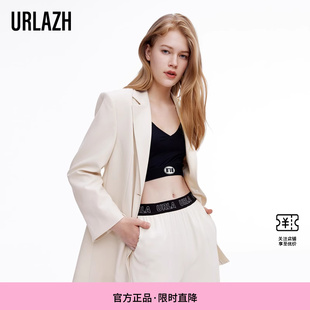 休闲宽松洋气别致奶白西装 复古时尚 外套女 新款 URLAZH有兰春季