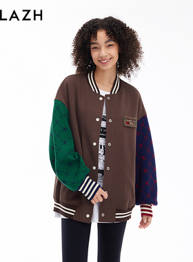 URLAZH有兰新款复古学院风休闲棒球服外套女LM3JA14