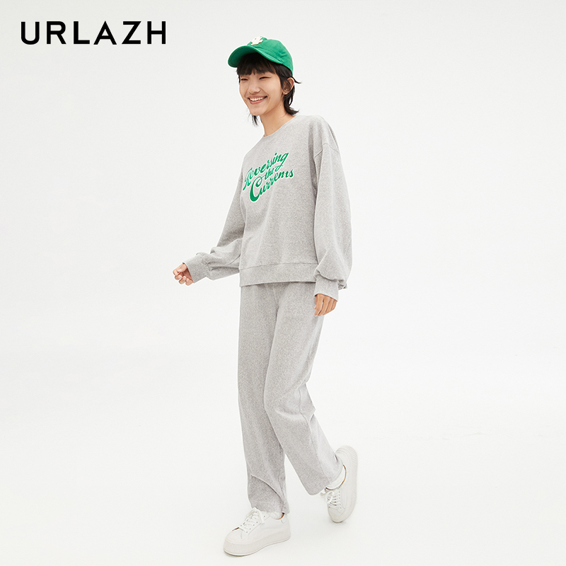 urlazh/有兰减龄花灰卫衣裤