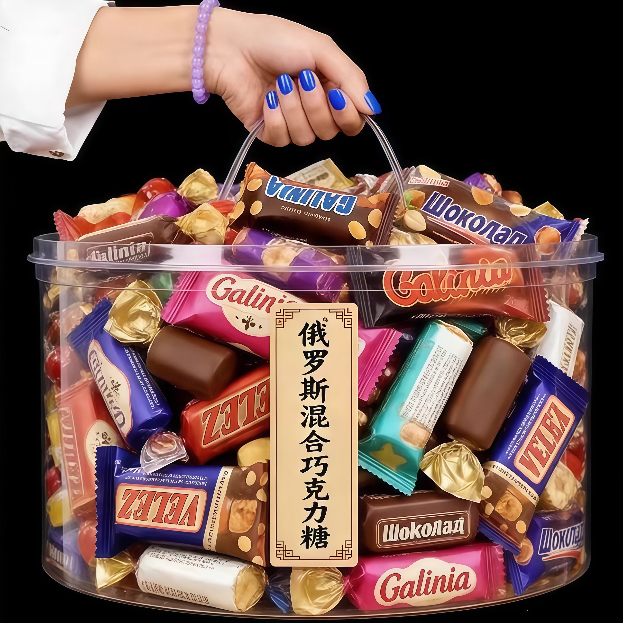 俄罗斯风格巧克力混合装糖果新年货喜糖紫皮糖小零食品官方旗舰店,零食/坚果/特产,传统糖果,淘宝优惠券,粉丝福利购,淘宝优惠卷