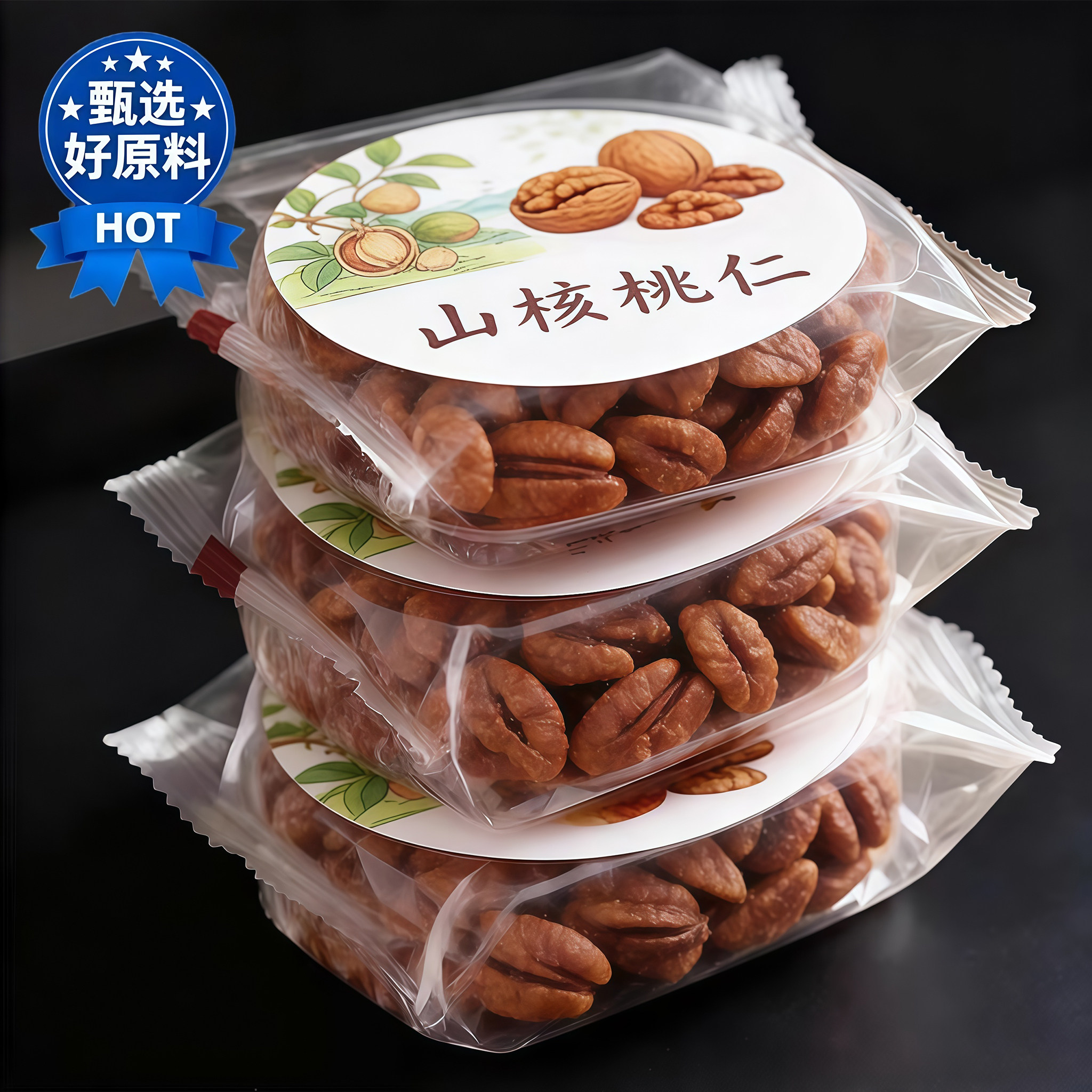 2025新货临安山核桃仁原味精选野生小核桃仁碎小包装官方旗舰店